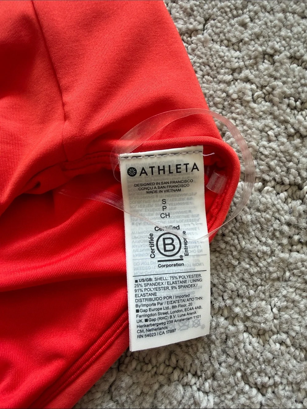 Athlete cross front bikini top